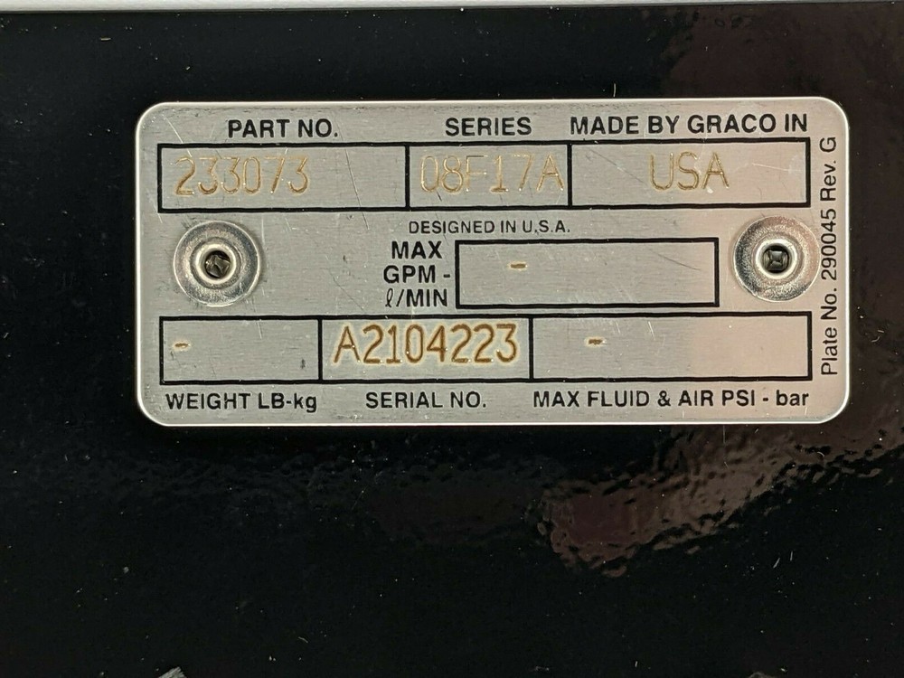 Graco Pump Bung Base 233073 *NEW*