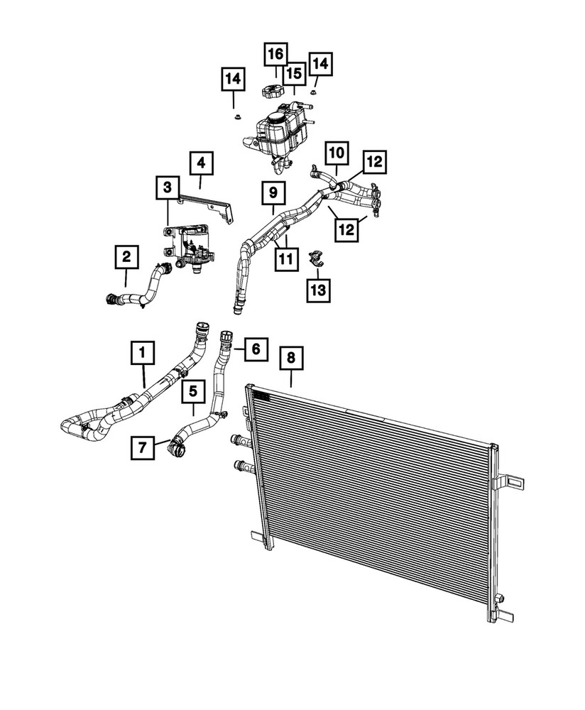 Genuine Mopar Coolant Reservoir 68304497AC