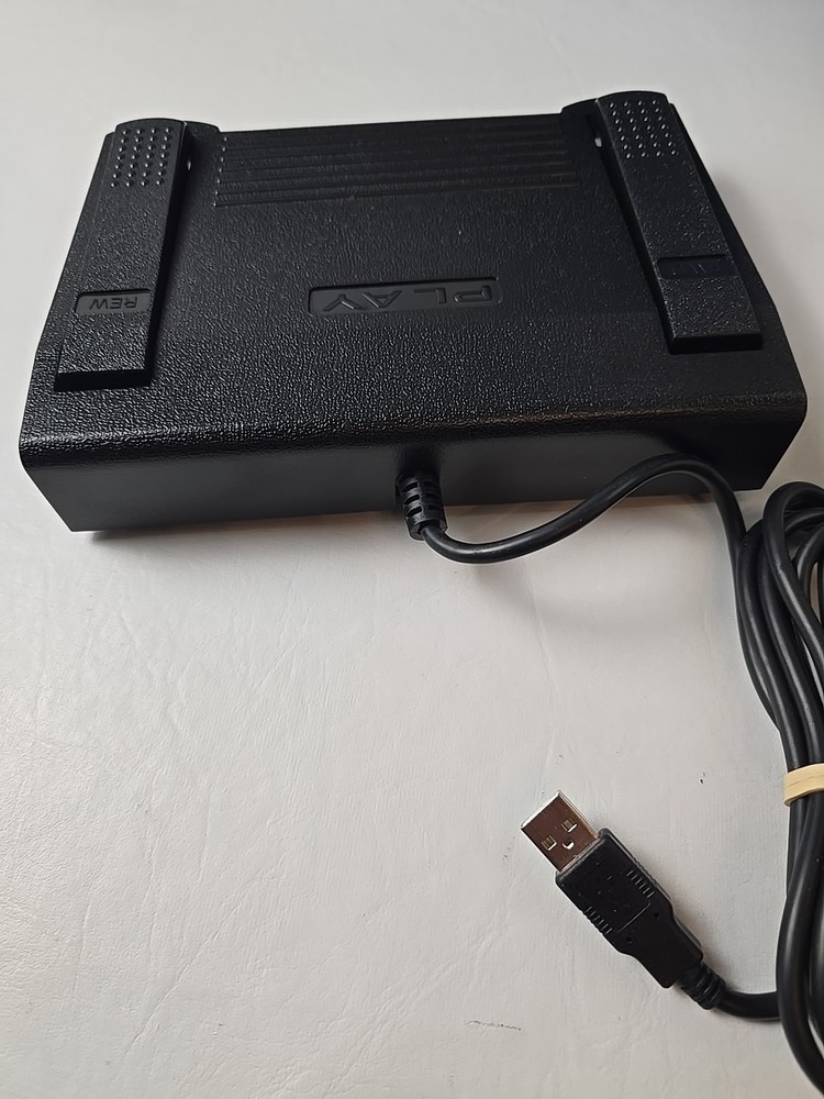 IN-DB9 INDB9 Foot Pedal for Computer 3 Button Programable Tested Working Well