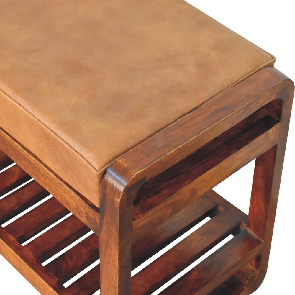 Solid Wood Entryway Bench