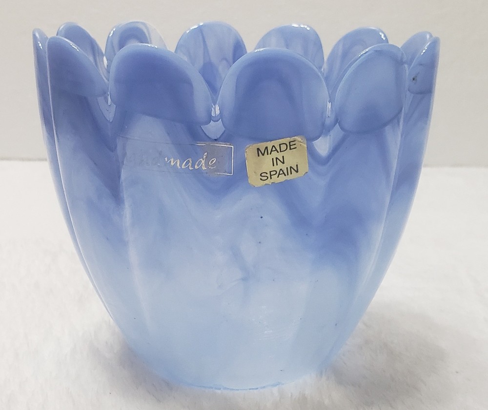 Blue Swirl Handmade Vase Spain