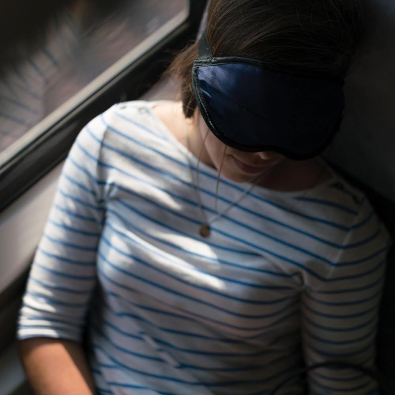 Light Blocking Eye Mask Adjustable Sleep Aid Travel Use Washable Soft Comfort