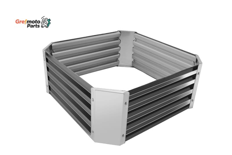 39''New Thickened Galvanized Raised Garden Bed Planter Box Flower Vegetable Box