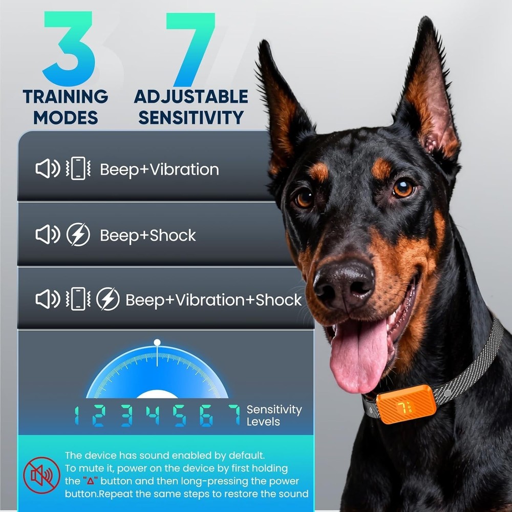 Eco-Friendly Rechargeable Bark Collar – Ultimate Solution for Excessive Barking
