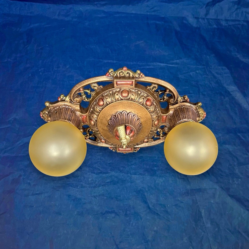Rewired Nice Single Flush Two Socket light Fixture beautiful 118B