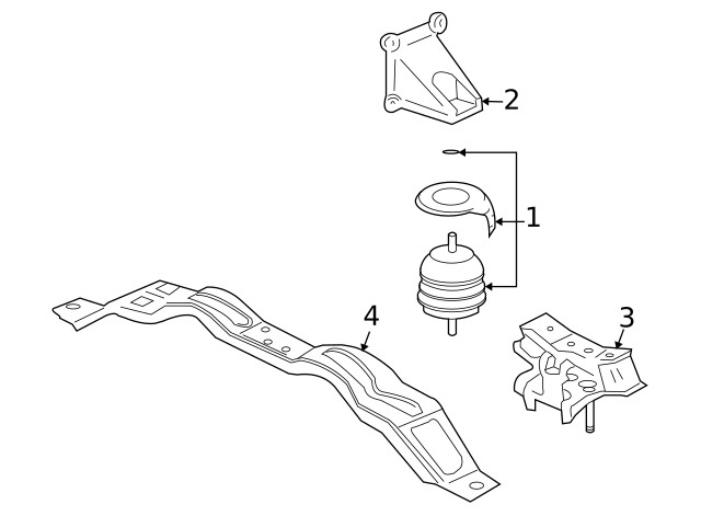 Genuine GM Mount Bracket 25767813