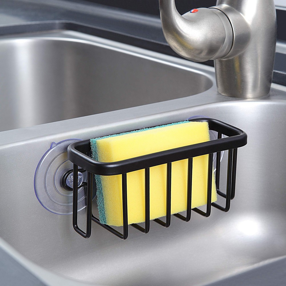 SunnyPoint NeverRust Kitchen & Bathroom Sink Caddy for Sponges, Scrubbers, Soap,