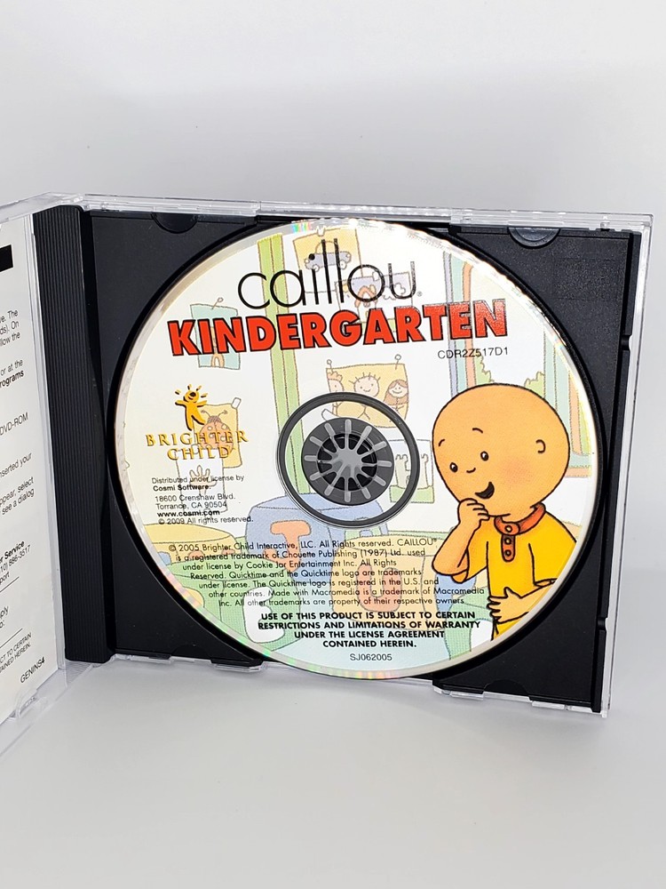 Caillou Kindergarten More Than 60 Activities, PC CD-ROM Software