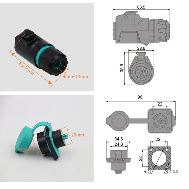 K20-H12 core socket R12 rear nut socket T12 square socket M12 connection socket