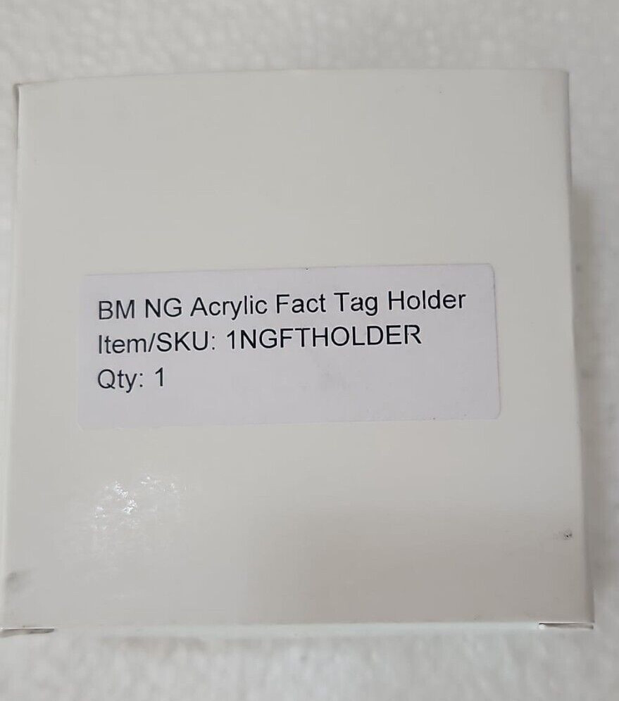 BM NG ACRYLIC FACT TAG HOLDER 1NGFTHOLDER