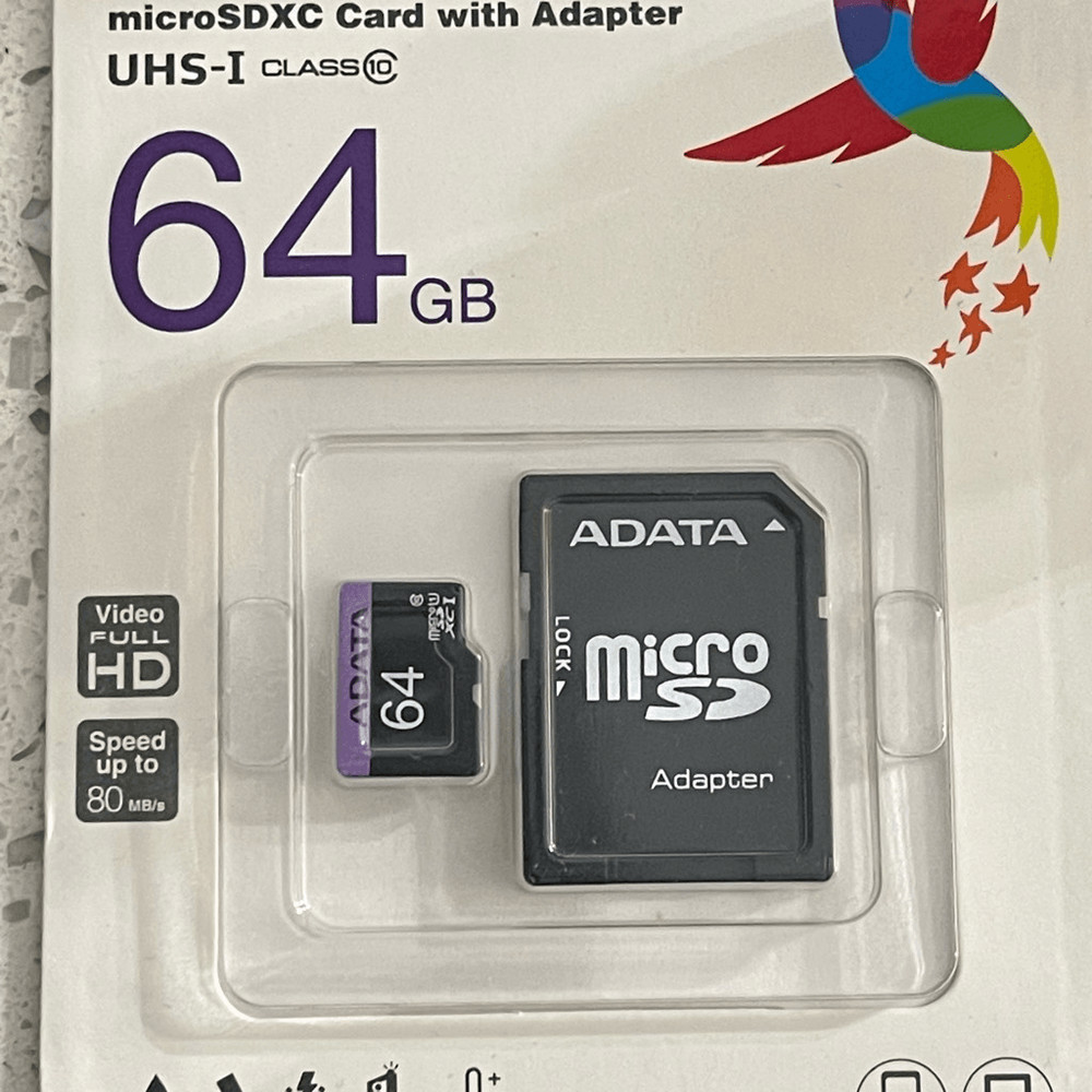 ADATA Premier 64GB MicroSDXC Card with Adapter High-Speed & Reliable Storage
