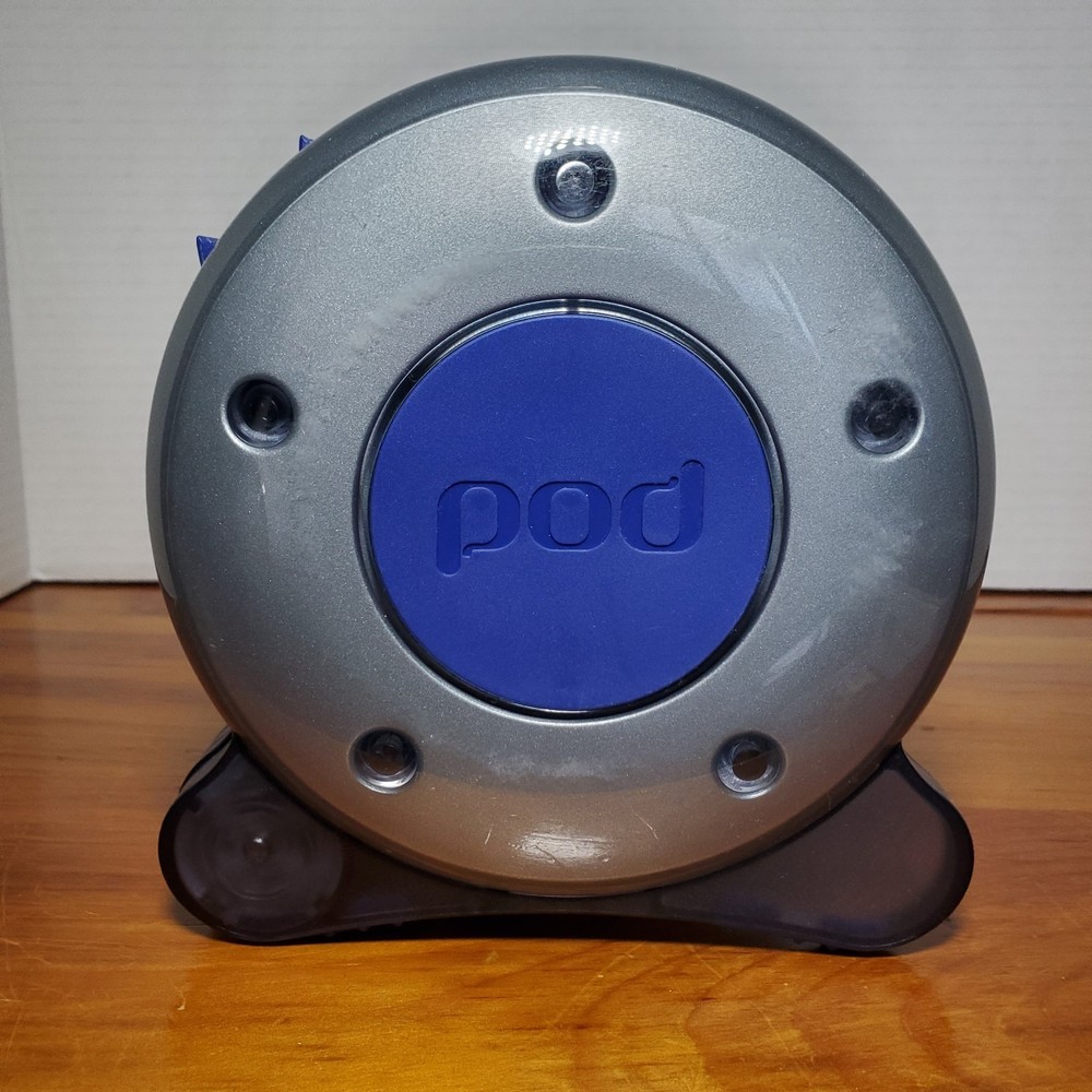 Atlantic Pod 60 CD ROM DVD Blu-Ray Pull Out Retro Storage Case Black Gray Blue