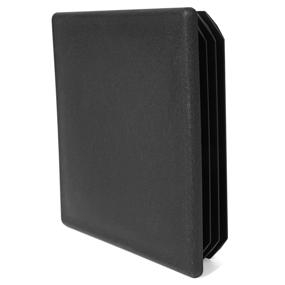 New 4" 2 Pack Square Rubber Bumper Plug End Cap Cover for RV Camper Trailer