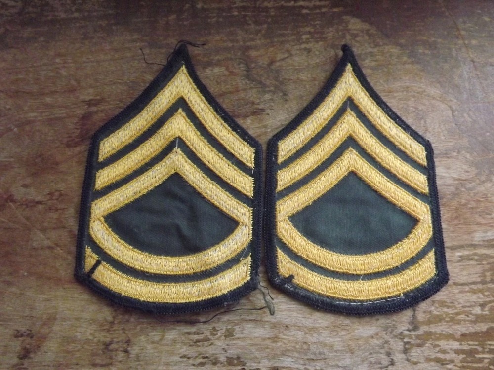 Pair, Nam-Era Army Sergeant First Class (E-7) Chevrons - INV# C62