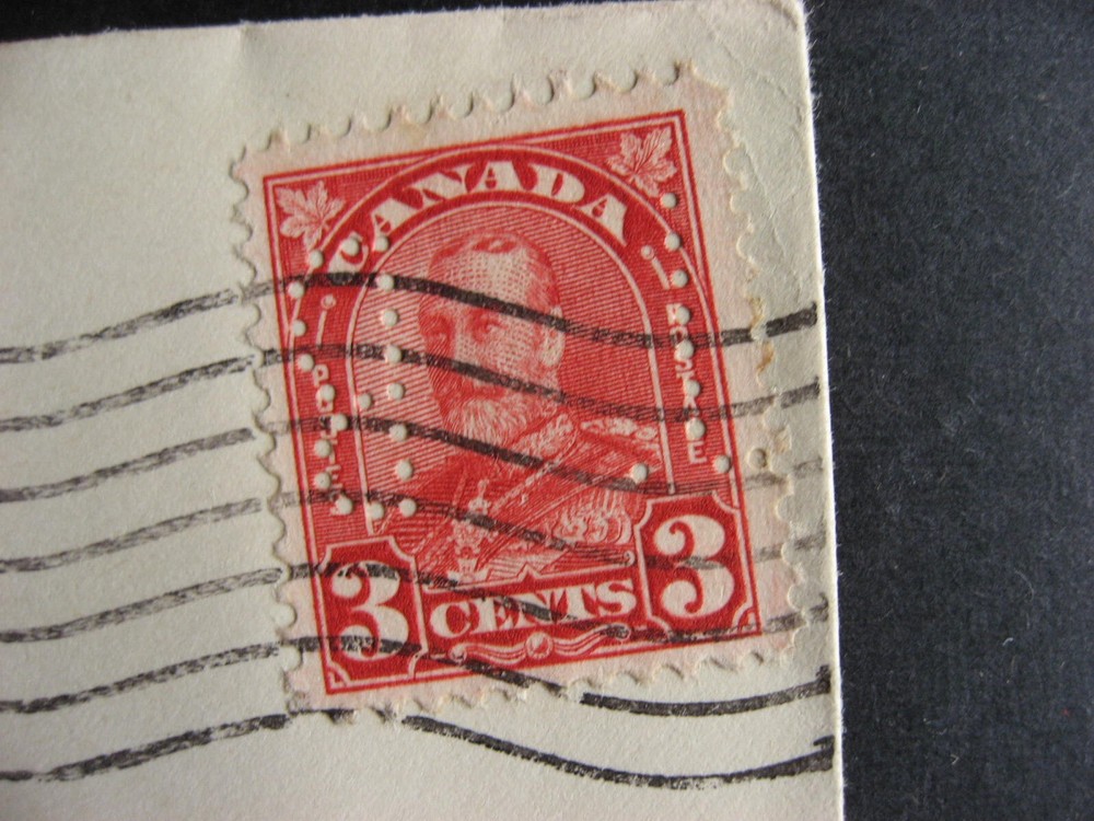 Canada perfin advertising cover Bell Canada check it out!