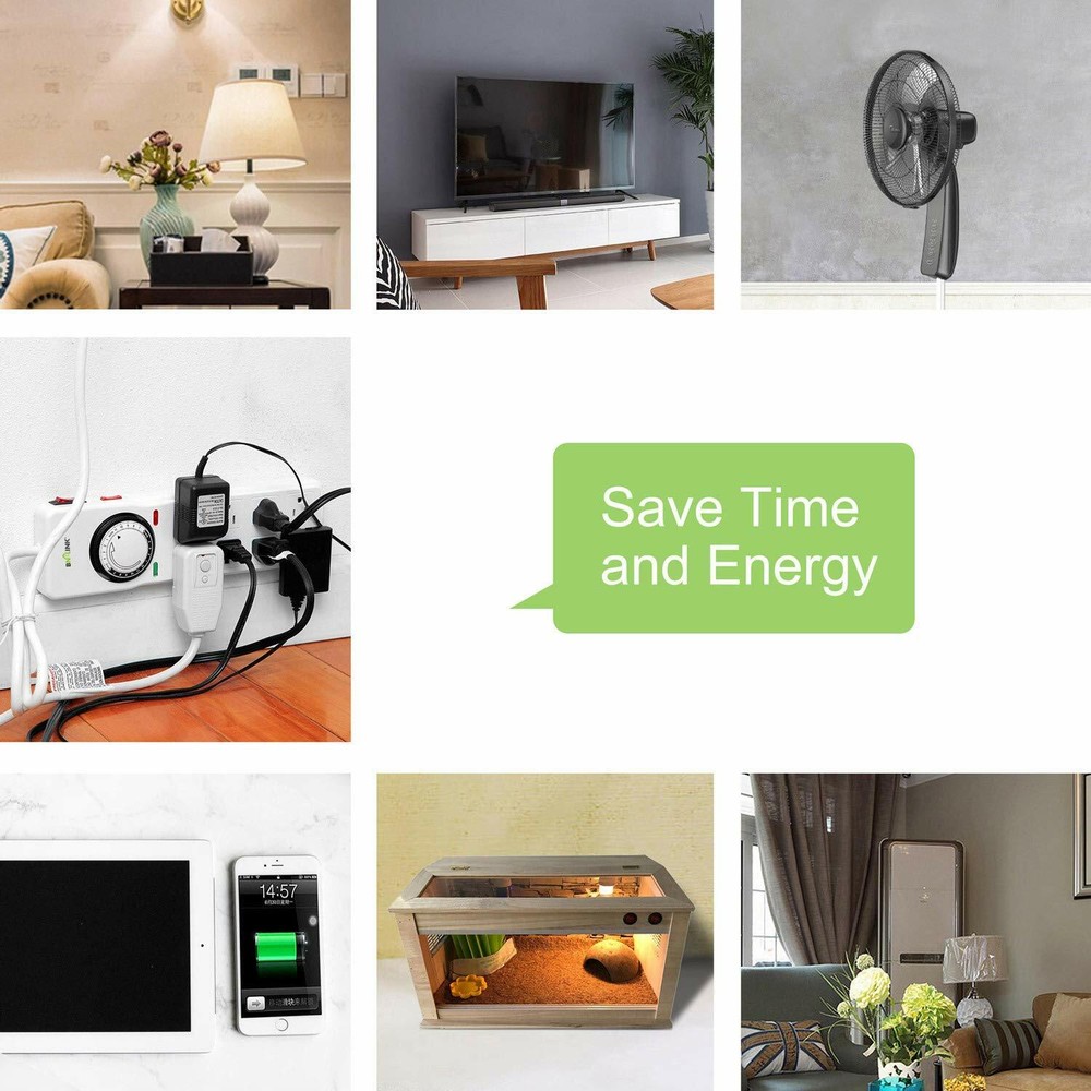 BN-LINK 8 Outlets Power Strip with 24hr programmable timer and surge protector