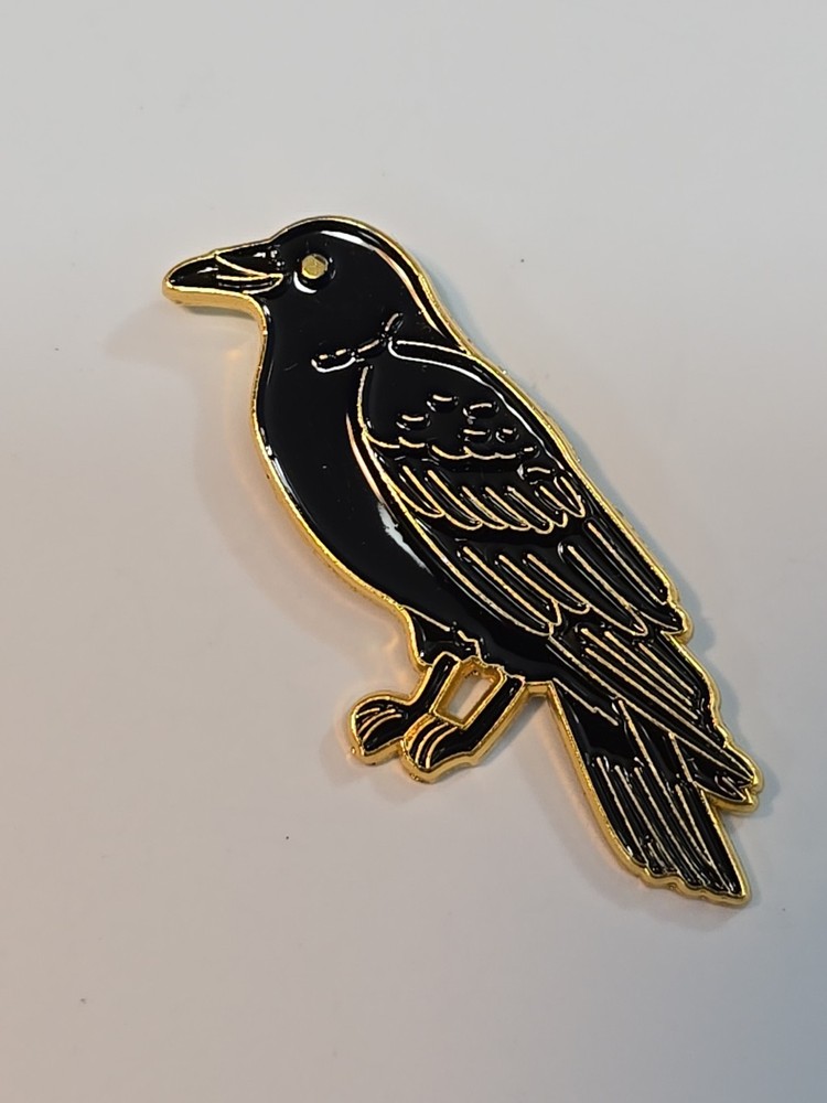 Black Bird Raven Crow Lapel Pin