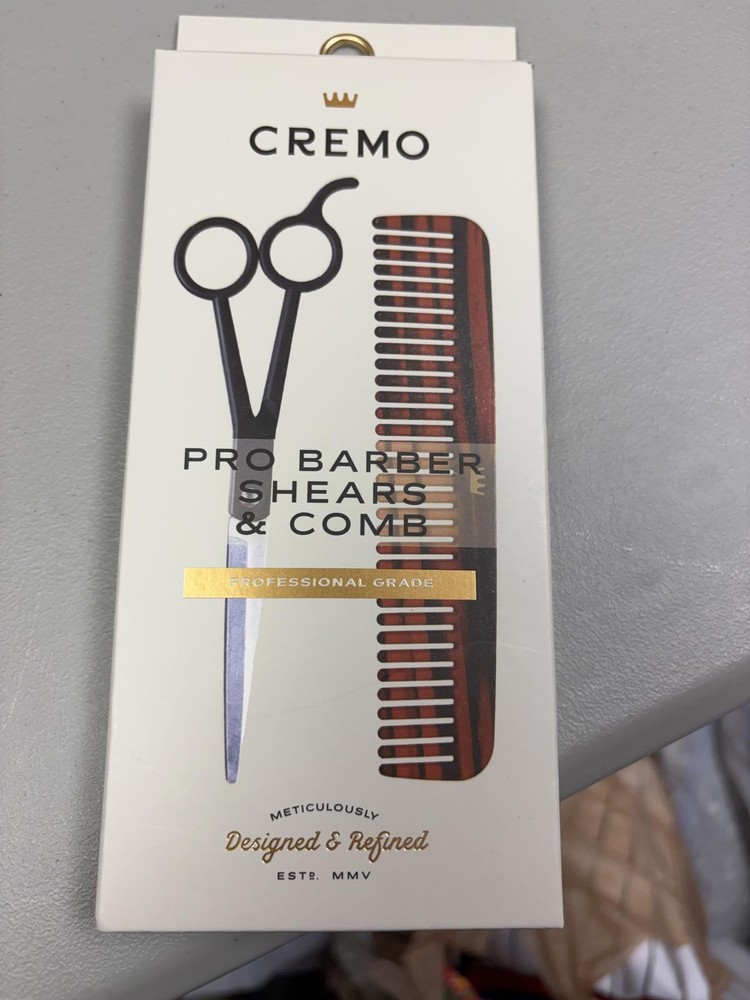 Cremo Pro Barber Shears & Comb Professional Grade