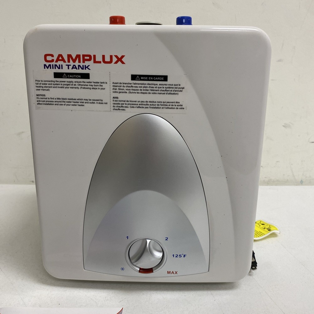 Camplux Electric Mini-Tank Water Heater Instant Hot Water Under Sink RV Workshop