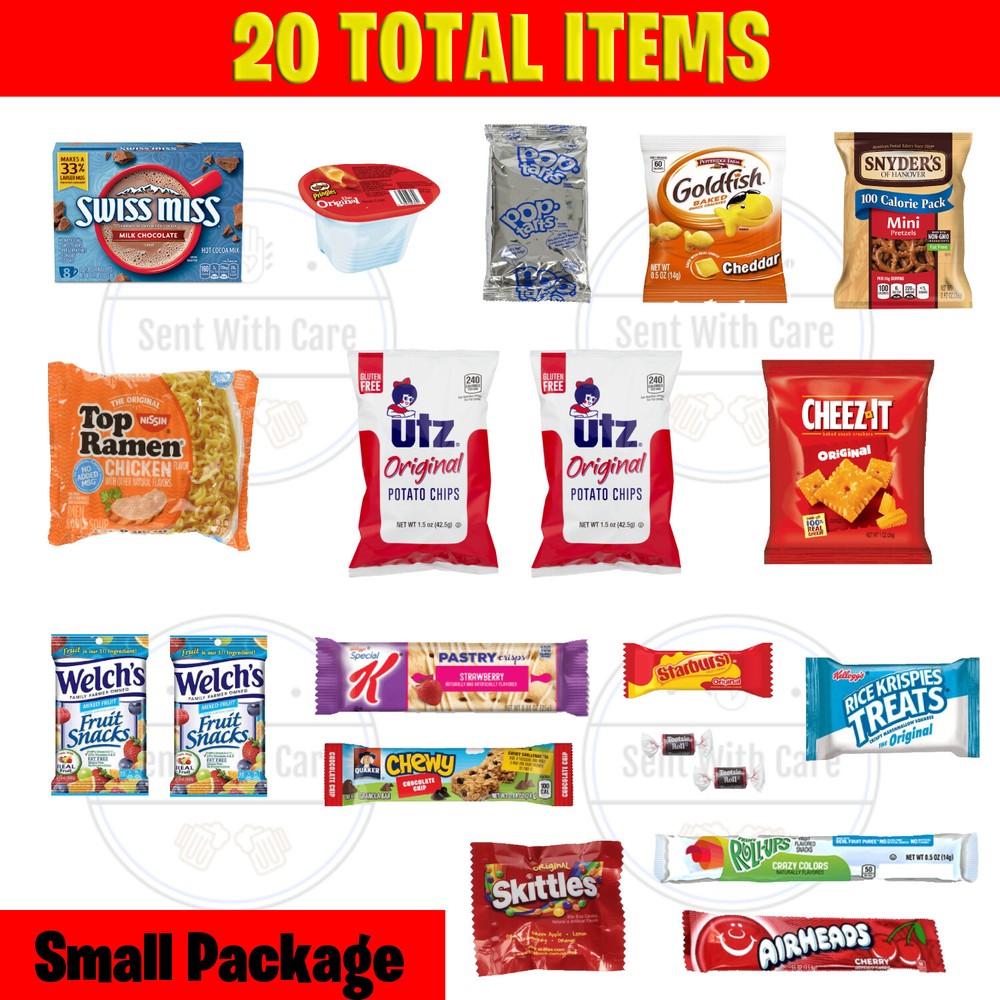 Small Snack Box (20 Snacks) - College Care Package