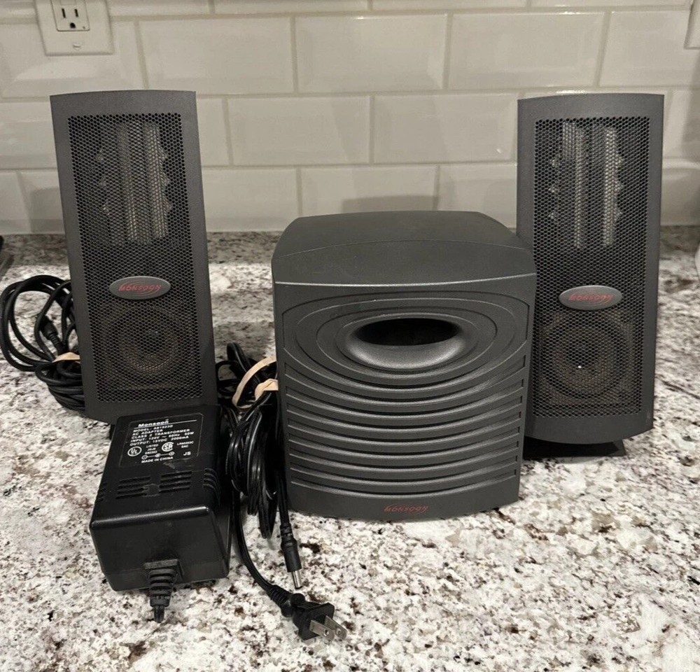 Monsoon MH-500 Flat Panel 2.1 PC / Multimedia Planar Speaker System.