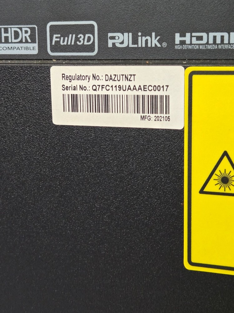 Laser Projector Optoma ZU720T Used