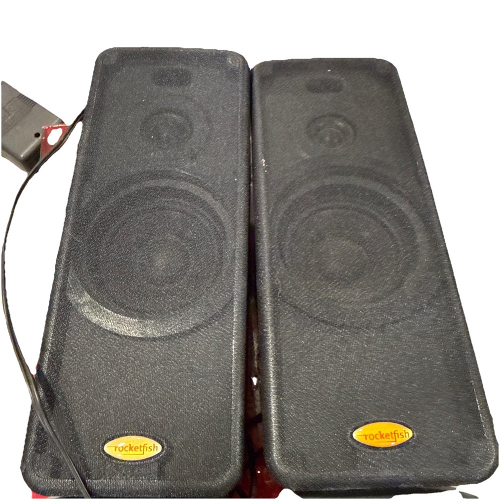 Rocketfish RF-2990 2.0 Powered Audio System 36 Watt Mic Pass Through -USED