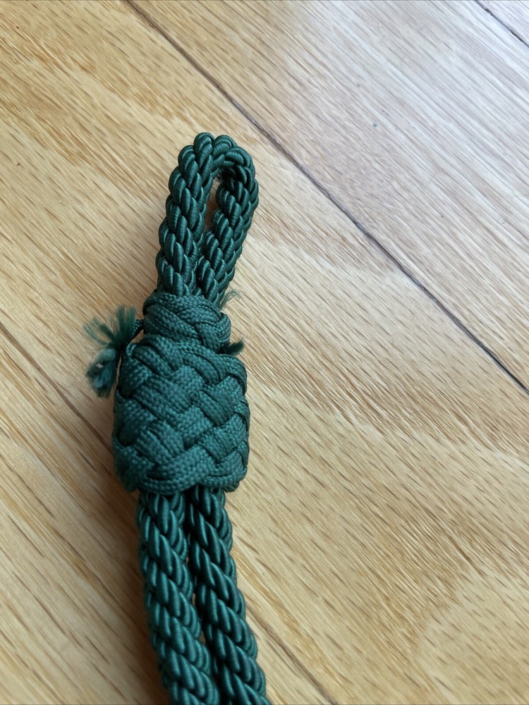 Original Ww2 Visor cap chin cord green