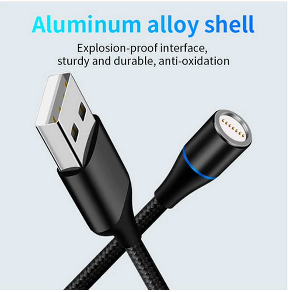 3 PACK Magnetic Phone Charger Fast Charging Cable For Micro USB/Type C/ iPhone