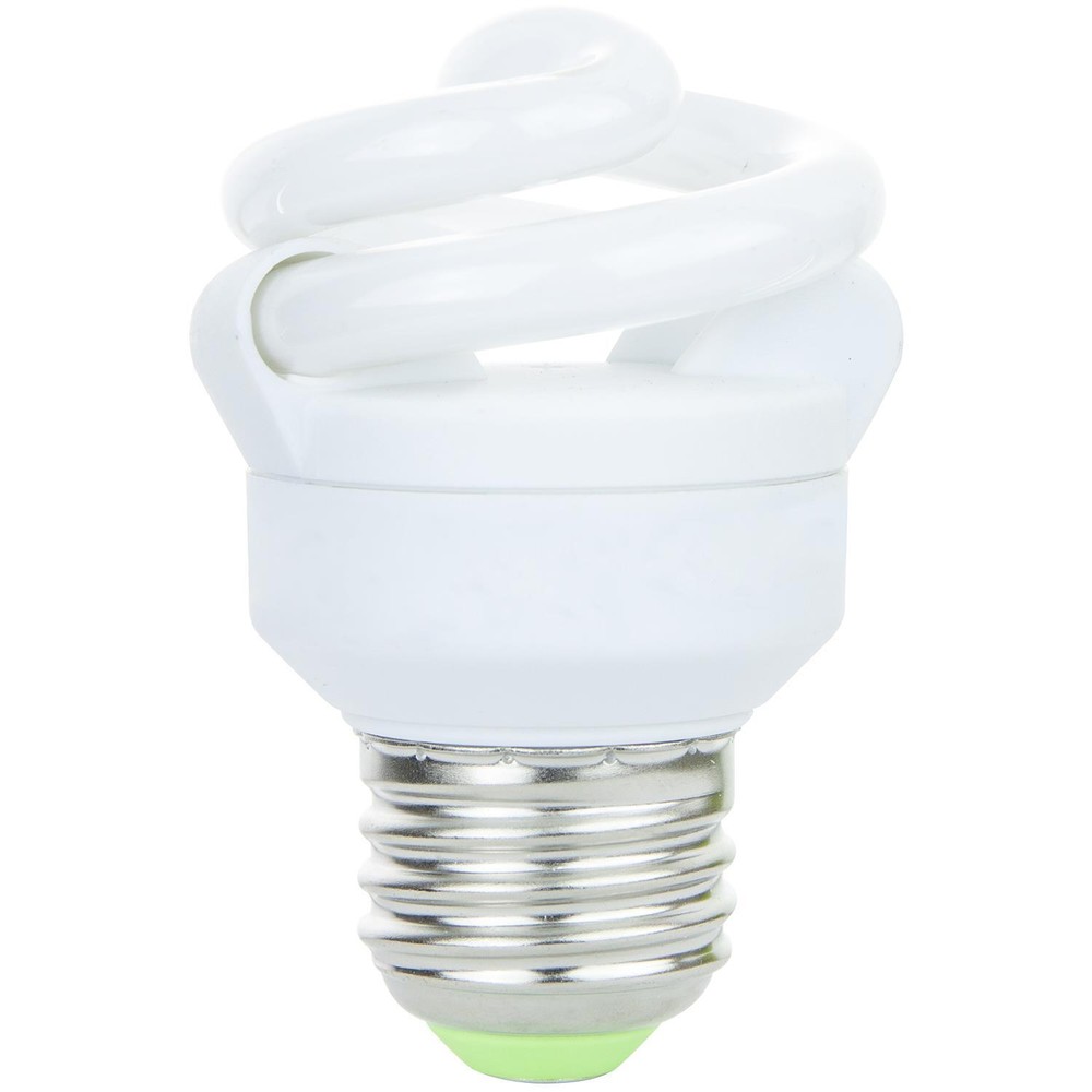 Sunlite Super Mini Spiral CFL Bulb 5 Watt Medium Base 27K Warm White - 6 Pack