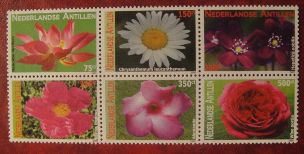 Netherlandse Antilles 2008. Flowers. Mint Unhinged.