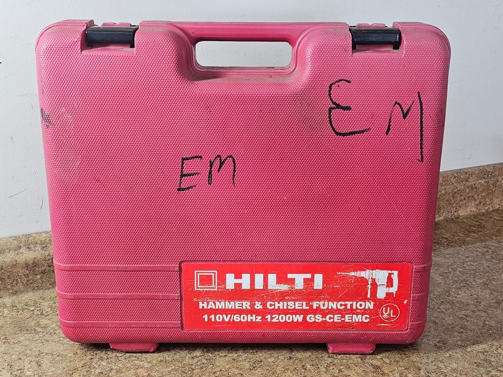 HILTI GS-CE-EMC Rotary Hammer Drill w/ Chisel Function Pre-owned w/ Case