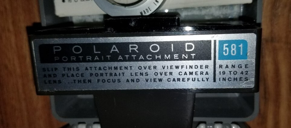 Polaroid Portrait Attachment Kit Number 581 Untested