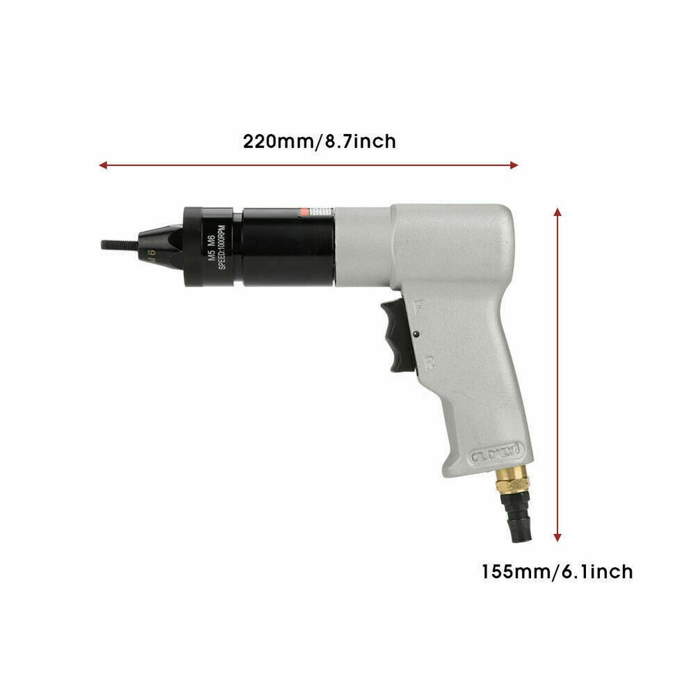 For 1/4Pneumatic RivetingM5/M6Automatic Air Riveter Pull Nut Tool HighEfficiency