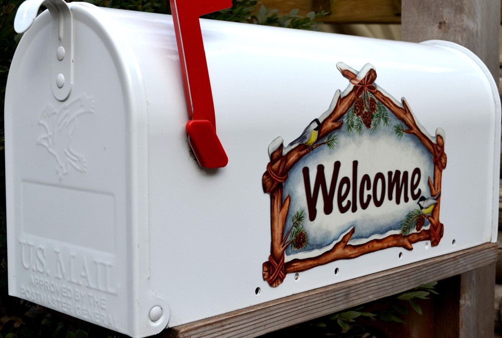 Mailbox Magnet (Partial Cover) Chickadee Magnetic Custom Sign & Sm Chickadee