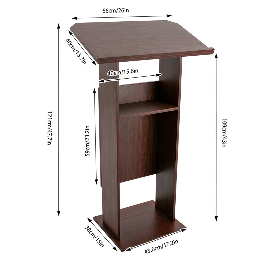 Brown Modern Presentation Standing For Classroom Conference Presentation Stand