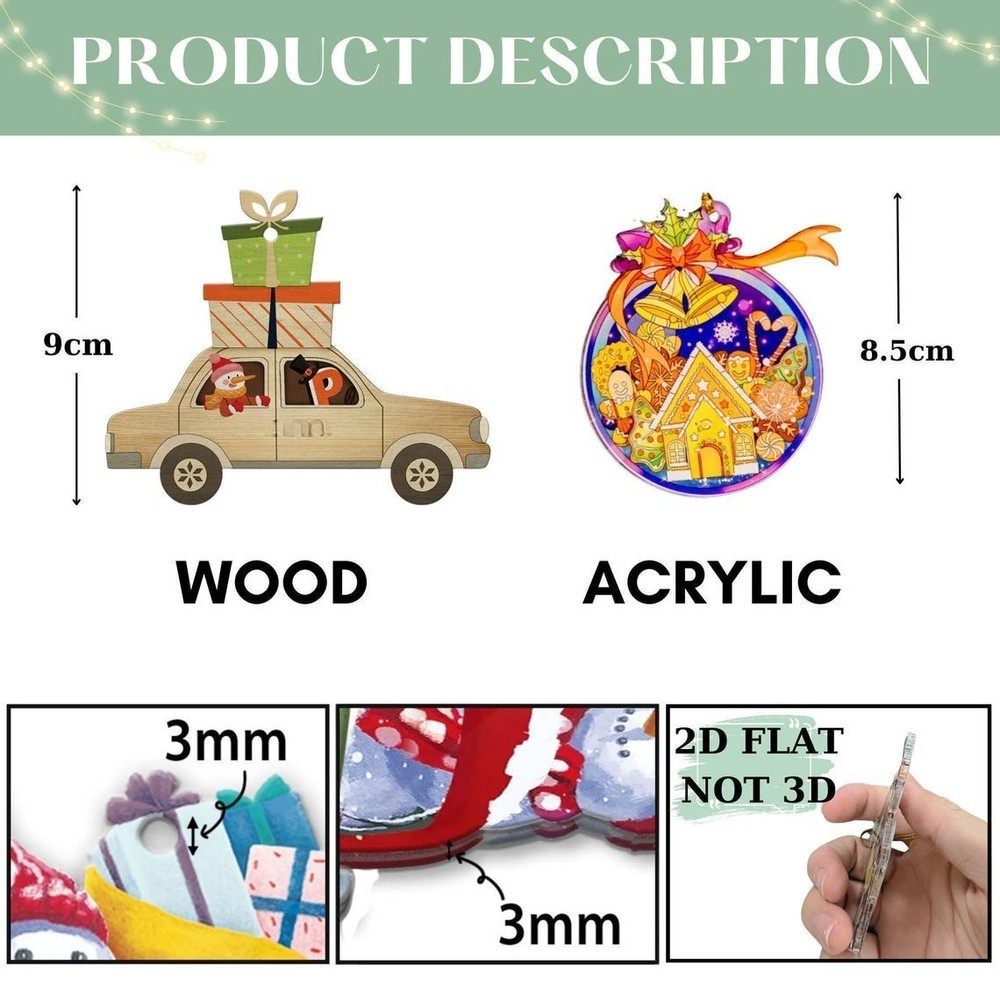 Personalized Arborist 2D Flat Christmas Ornament, Hanging Gift For Tree Trimmer