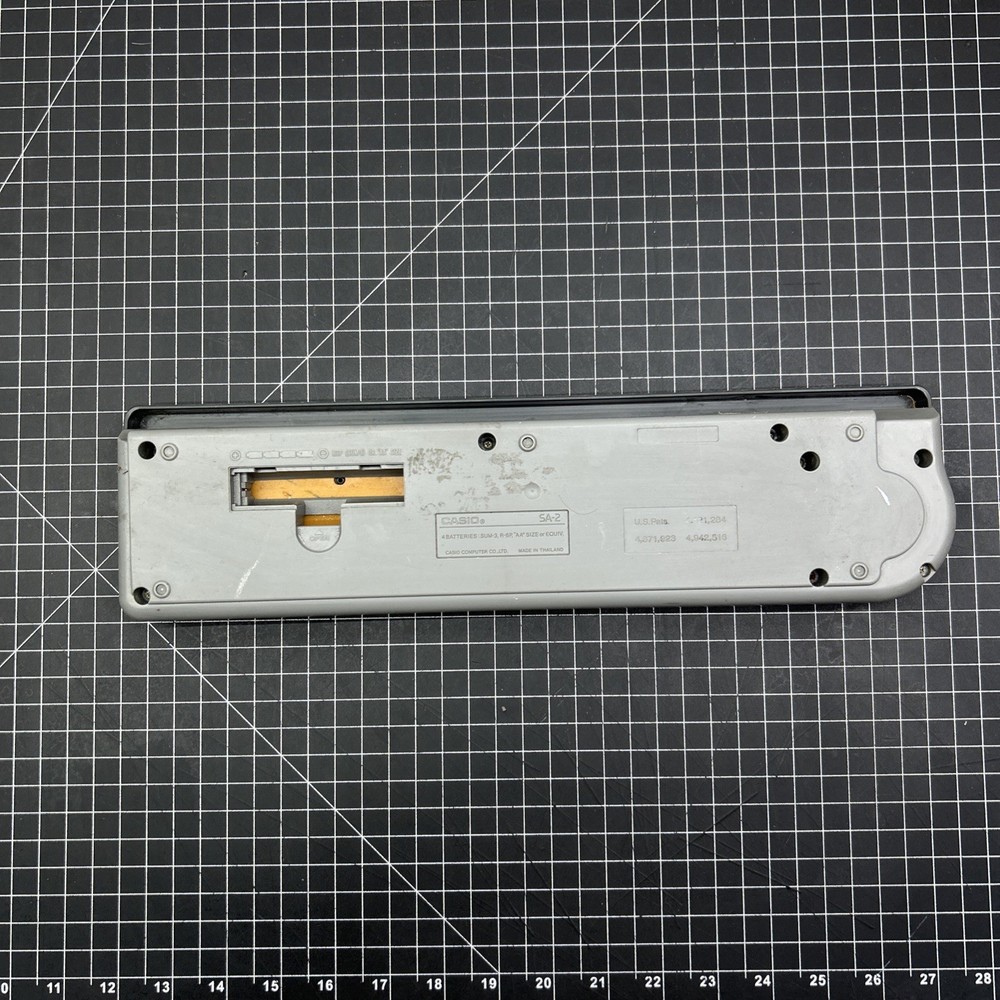 Casio SA-2 Mini Electronic Keyboard - WORKS - Missing Battery Cover