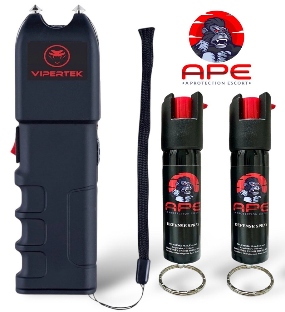 VIPERTEK 700 BV Rechargeable Stun Gun + Pepper Spray