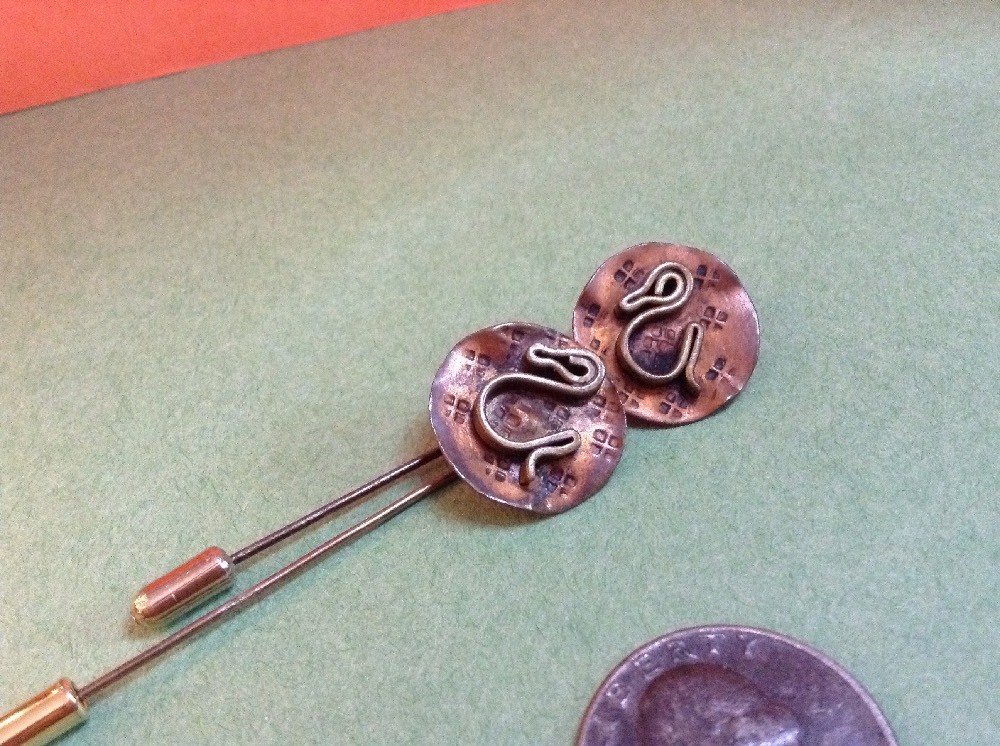 Vintage Folk Art Stick Pins