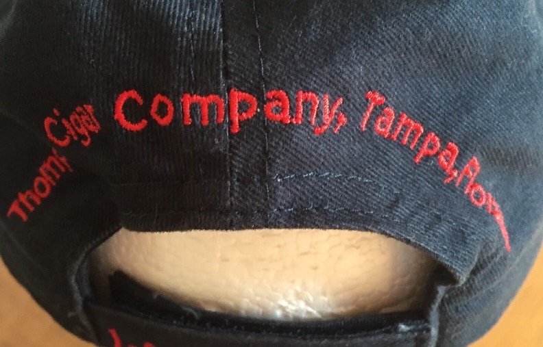 Thompson Cigar Company Black Cap Hat Adjustable