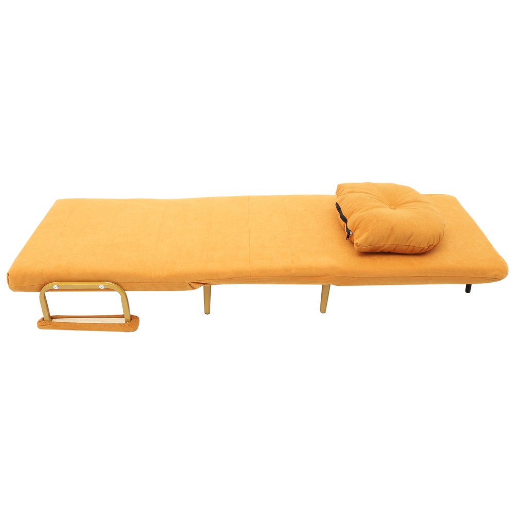 3 IN 1 Convertible Sofa Bed Folding with Pillow & 5-Position Adjustable Backrest