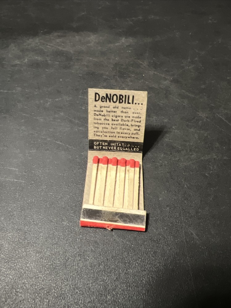 Vintage Early Matchbook DeNabili Cigars