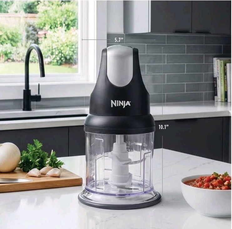 Ninja Push Function Food Chopper 2-Cup 200W Black