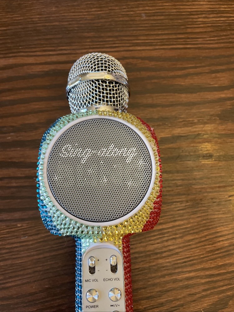 Sing-A-long Rainbow Bling Karaoke Bluetooth Microphone 10017703