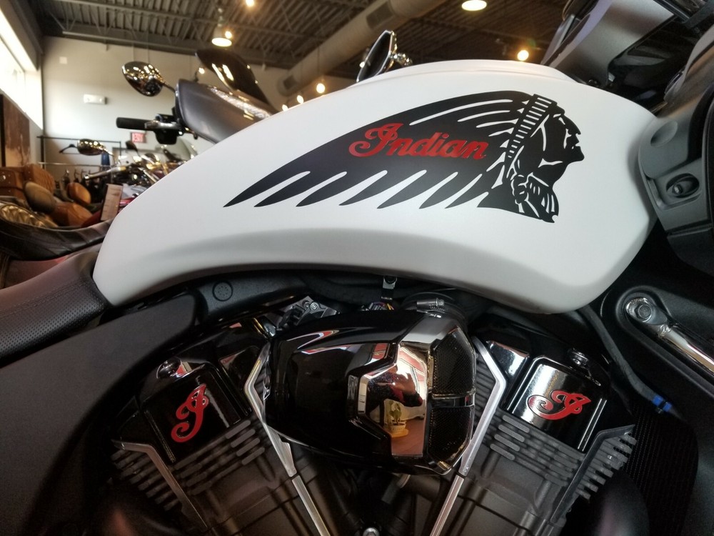 INDIAN CHALLENGER MOTORCYCLE FUEL TANK SIDE SCRIPT DECAL, STICKER, EMBLEM