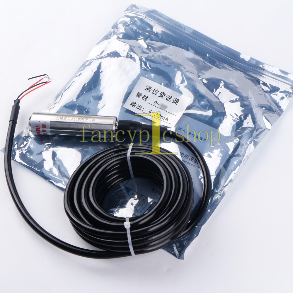 4-20MA Water Level Transmitter Liquid Level Transducer Sensor 1-10M Cable