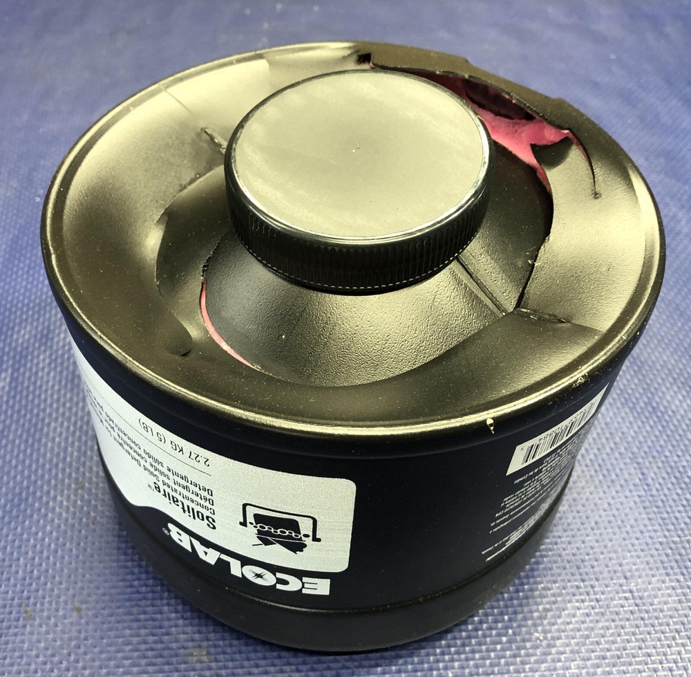 Ecolab Solitaire Concentrated Solid Detergent 5lbs DAMAGED manual ware washing