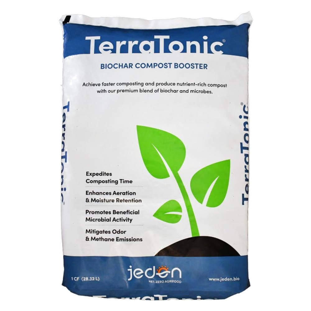 TerraTonic 30-QT Organic Biochar Compost Accelerator for Quick Decomposition