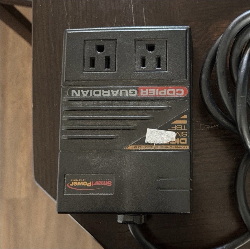 SmartPower Copier Guardian Surge Protector 2 Outlets TBF